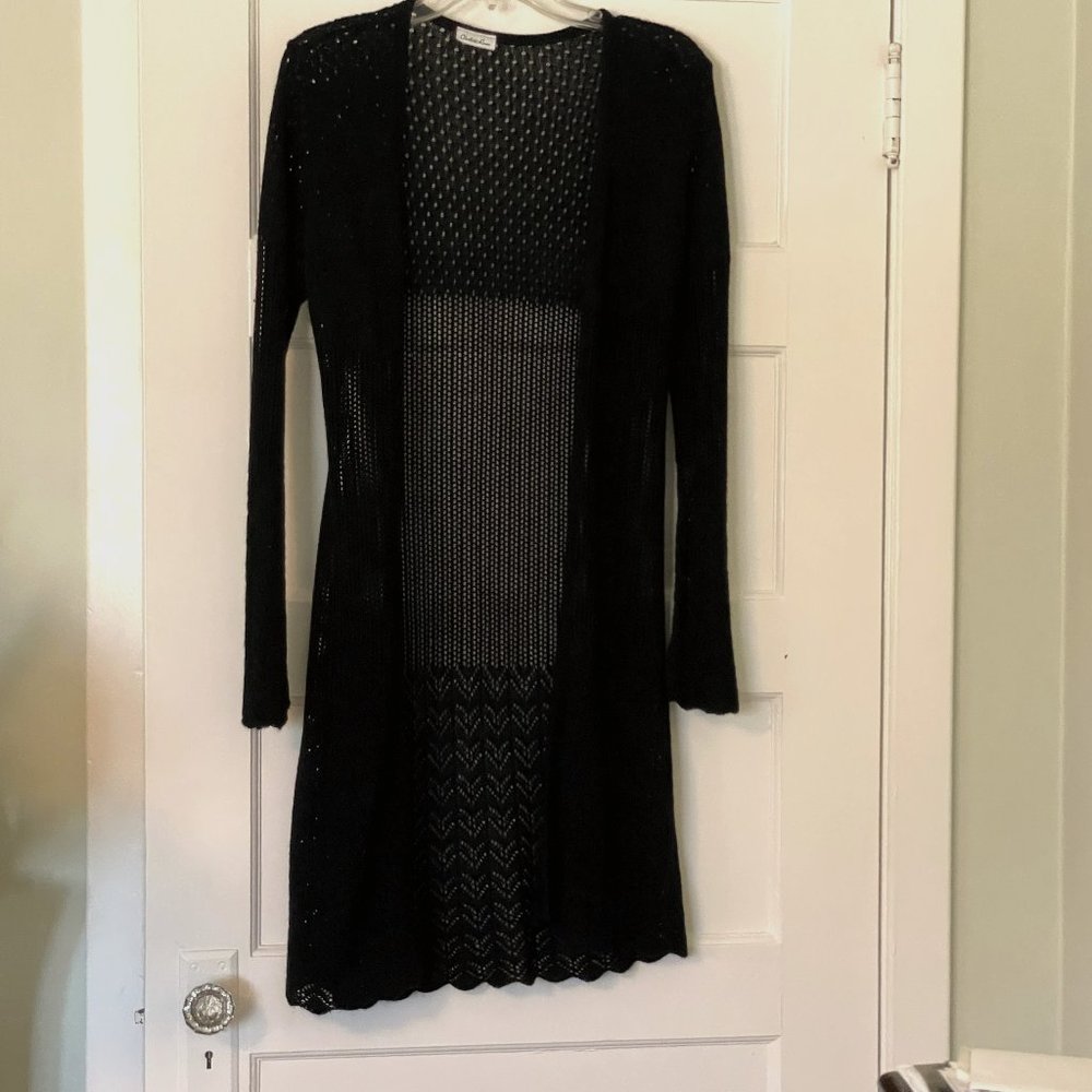 Charlotte Russe women's knit long sweater jacket